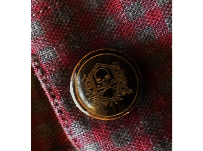 Camicia The Kooples in cotone vichy bordeaux e grigio Bordò - vista 9