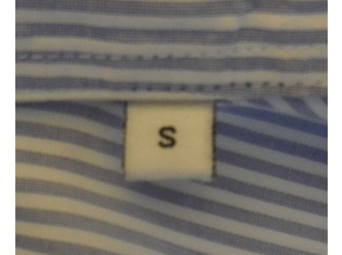 Sandro Hemd mit blauen Streifen aus Baumwolle Weiß - Ansicht 4