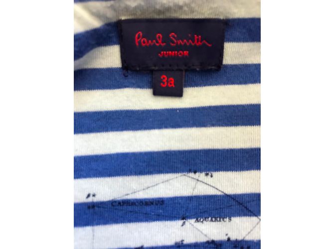 Autre Marque Giacca Paul Smith Junior blu in cotone con cappuccio 3 anni - vista 3