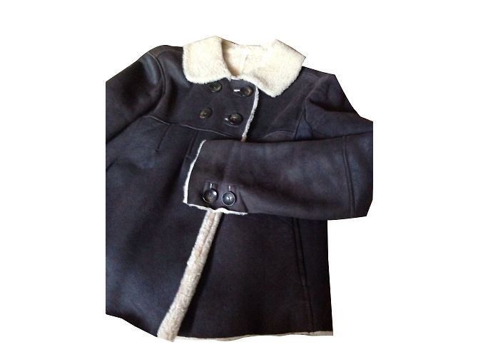 Chaqueta corta Ventcouvert de gamuza chocolate - vista 2