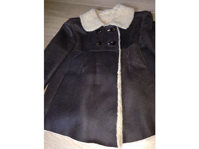 Chaqueta corta Ventcouvert de gamuza chocolate - vista 3