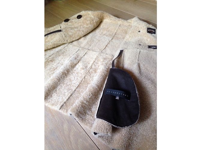 Chaqueta corta Ventcouvert de gamuza chocolate - vista 4