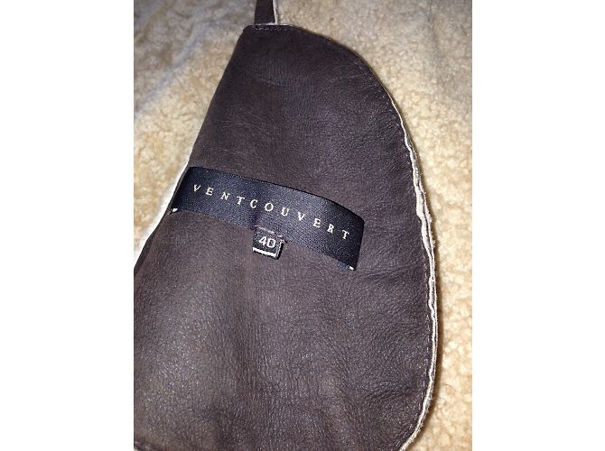 Chaqueta corta Ventcouvert de gamuza chocolate - vista 5