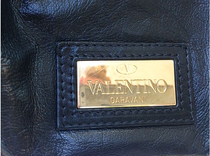 Borsa Valentino Cloud Bow Hobo in pelle nera Nero - vista 2