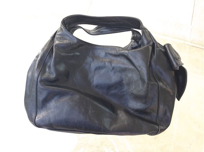 Borsa Valentino Cloud Bow Hobo in pelle nera Nero - vista 6
