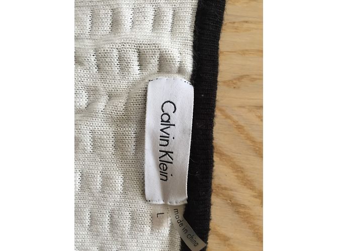 Calvin Klein Pull en maille noir acrylique L - vue 3
