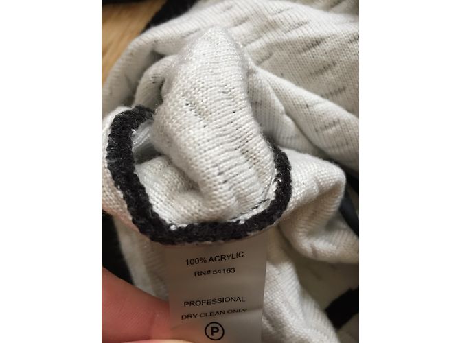 Calvin Klein Pull en maille noir acrylique L - vue 4