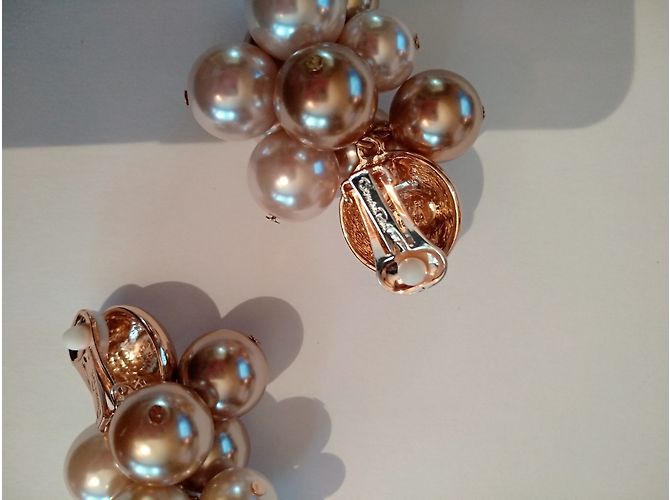 Orecchini a sfera placcati in oro Oscar de la Renta D'oro - vista 3
