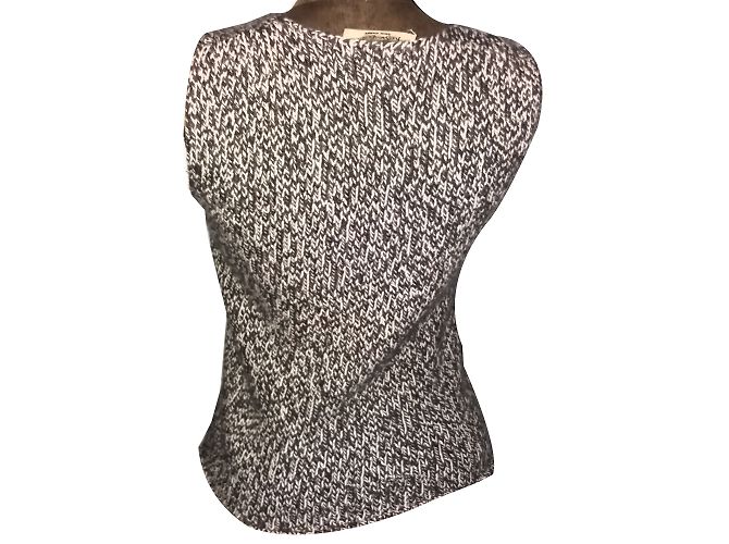 Yves Saint Laurent Ärmelloser Rundhals-Pullover aus Kaschmir Braun - Ansicht 2