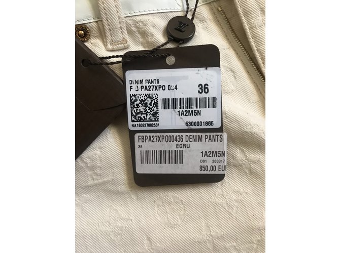 Louis Vuitton Jeans Beige - vista 3