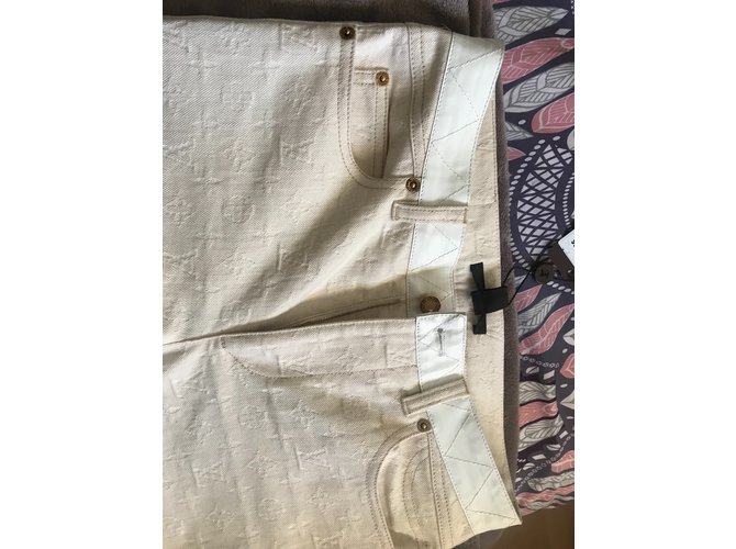 Louis Vuitton Jeans Beige - vista 5