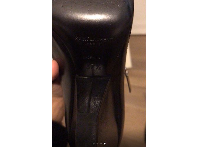Stivaletti Niki Saint Laurent in pelle nera Nero - vista 4