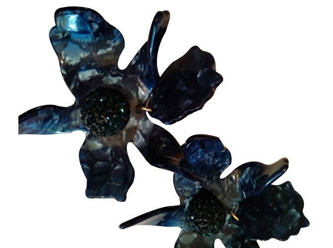 Lele Sadoughi Lilly Flower Blu - vista 2