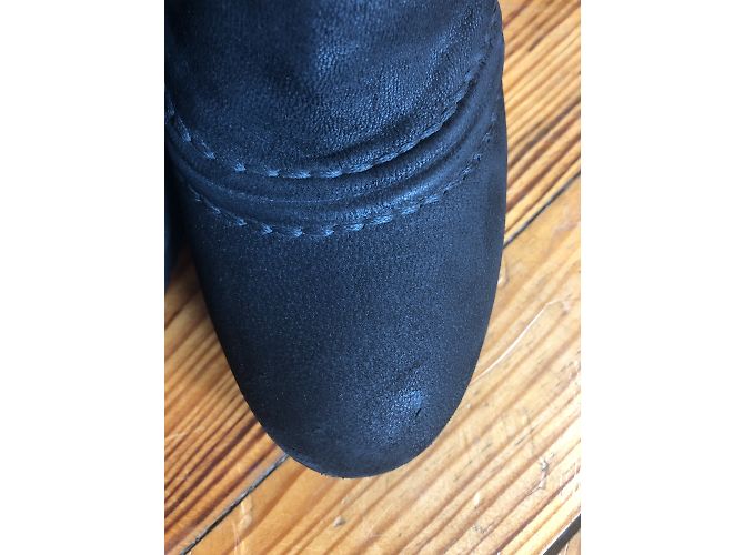 Botines Prada de nubuck negro - vista 4