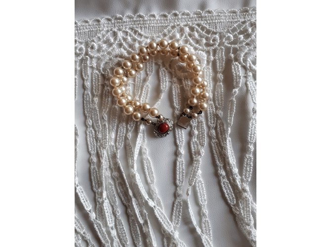 Autre Marque Braccialetti Perles de Majorque Crema - vista 6