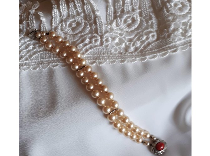 Autre Marque Braccialetti Perles de Majorque Crema - vista 7