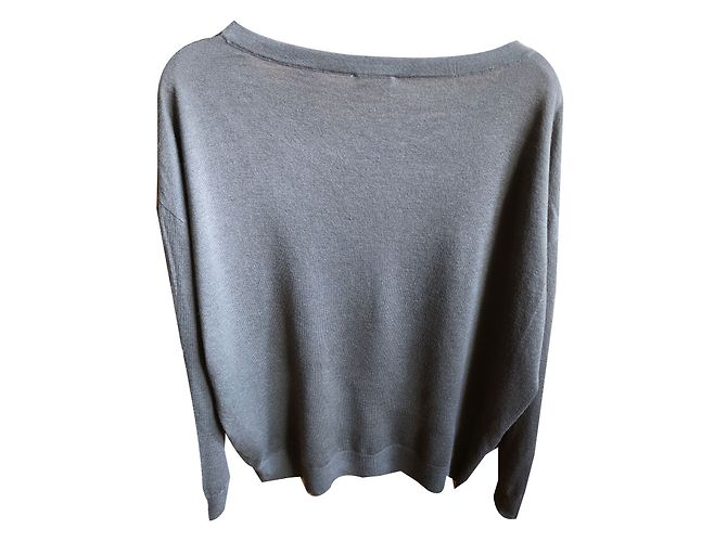 American Vintage Woll und Seidenpullover Taupe - Ansicht 2