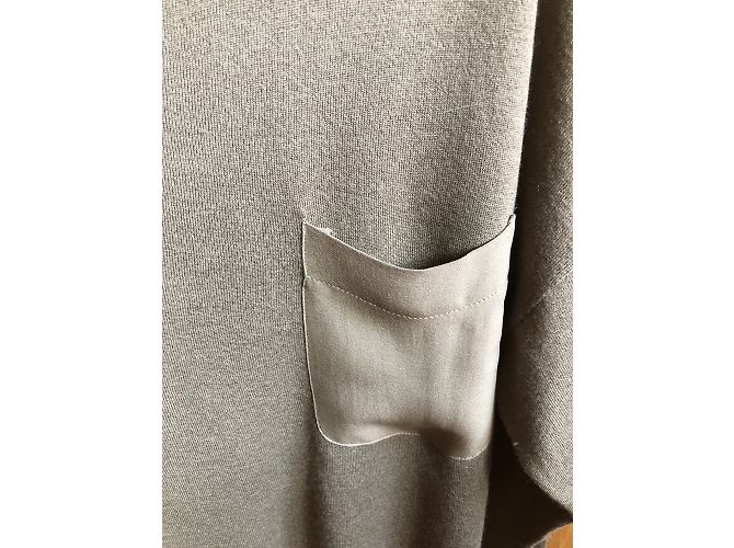 American Vintage Woll und Seidenpullover Taupe - Ansicht 4
