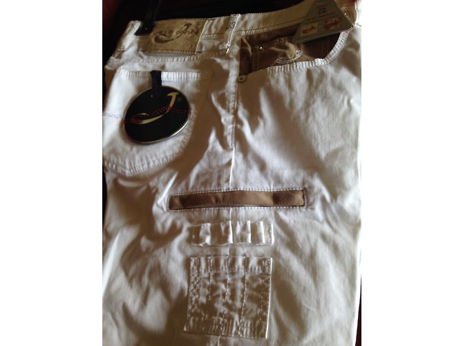Jeans Jacob Cohen 688 GOLF Branco Algodão - vista 6