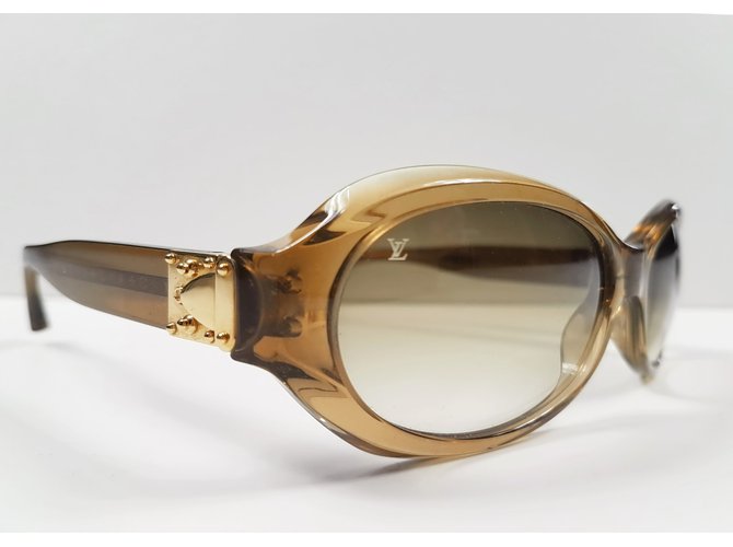 Louis Vuitton Sonnenbrille Hellbraun - Ansicht 3