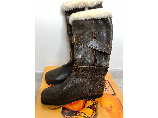 Autre Marque Botas Kowalski de cuero marrón oscuro - vista 2