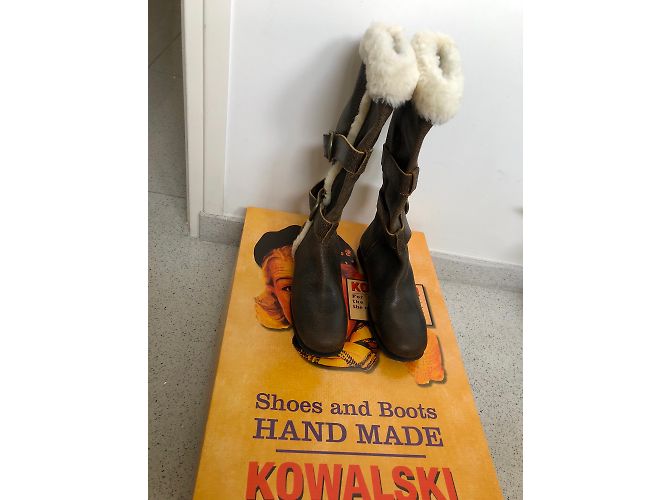 Autre Marque Botas Kowalski de cuero marrón oscuro - vista 3