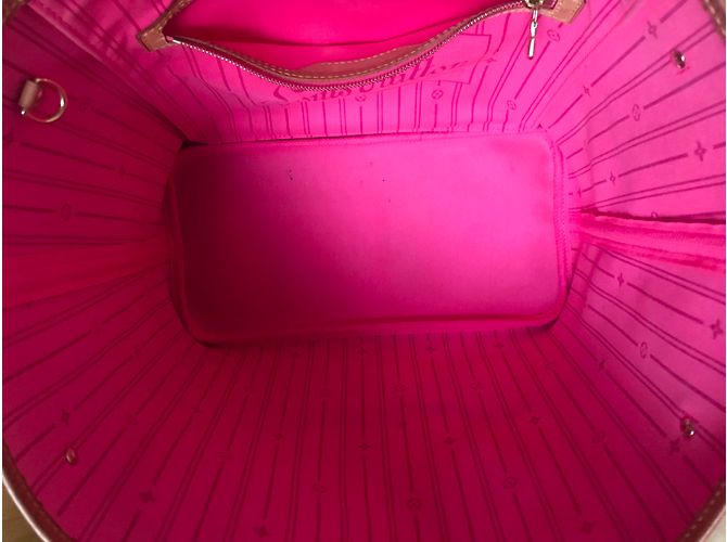 Louis Vuitton Neverfull MM Stephen Sprouse Rose Edición Limitada Castaño Rosa Dorado Verde - vista 11