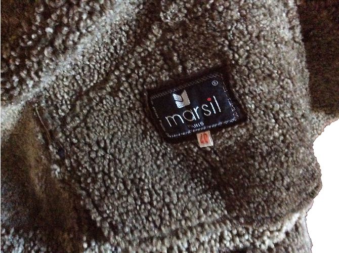Autre Marque Marsil Lederjacke Schokolade - Ansicht 2