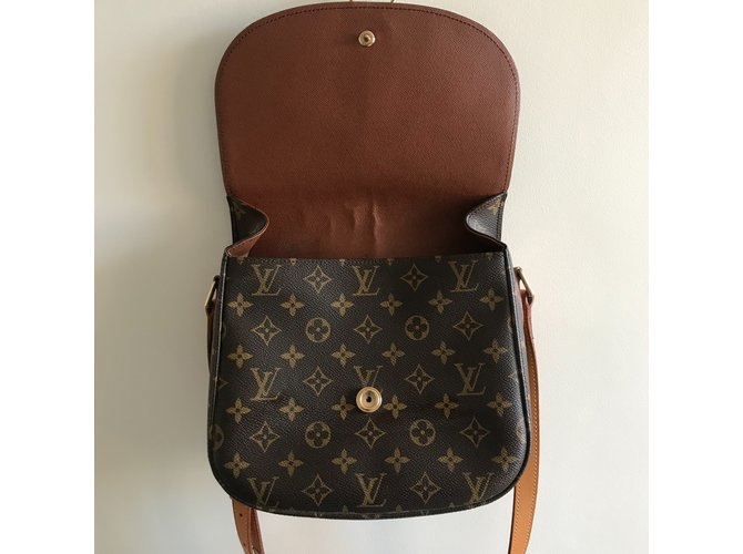Saint-Cloud Louis Vuitton Tracolla Saint Cloud GM Marrone - vista 3