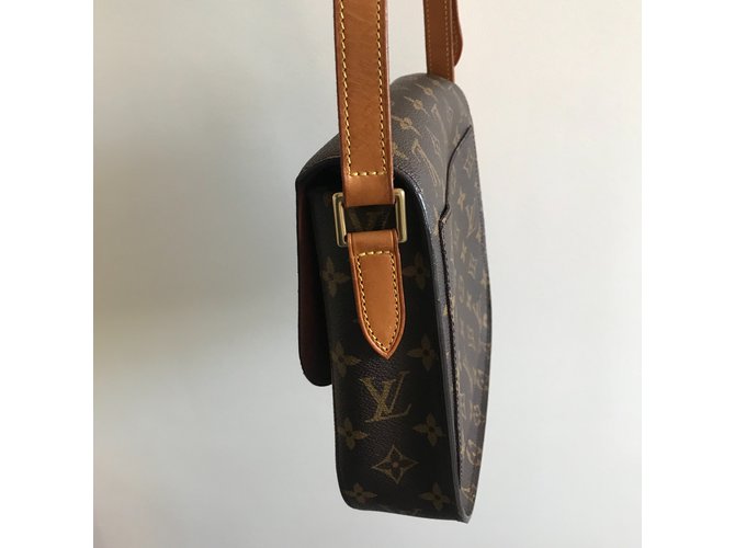 Saint-Cloud Louis Vuitton Tracolla Saint Cloud GM Marrone - vista 5