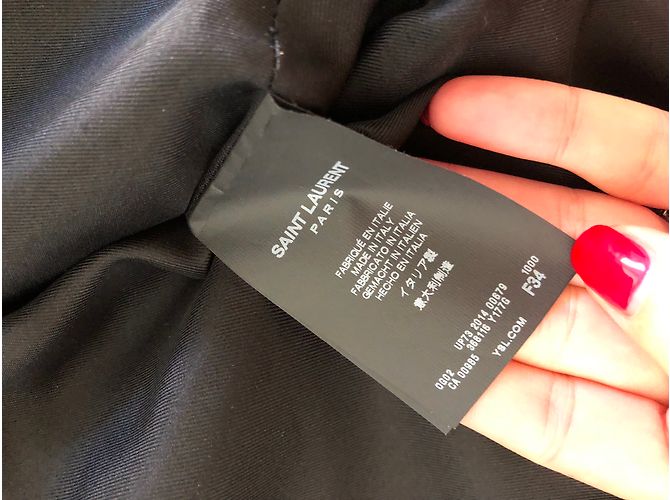 Saint Laurent Black Wool Jacket Cape - view 4