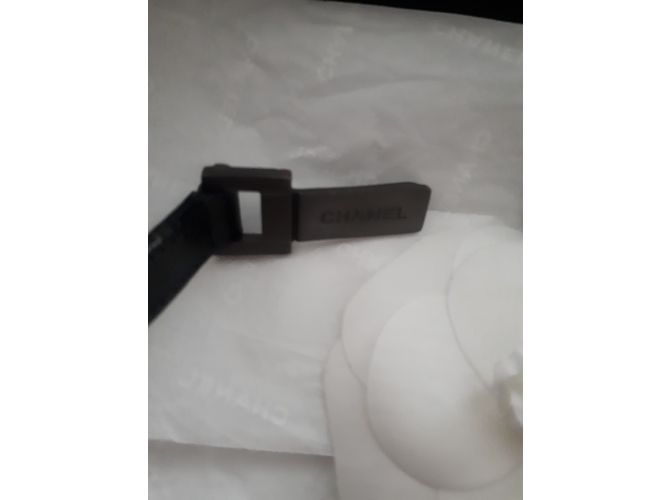Chanel Black Leather Belt 80 cm - view 3