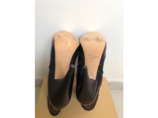 Stivaletti Galliano in pelle nera Nero - vista 5