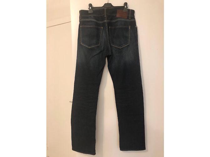 Autre Marque Jeans in denim grezzo blu navy - vista 2