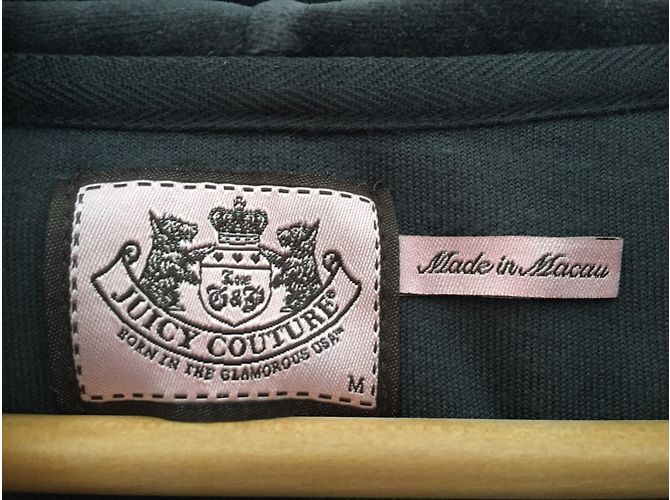 Giacca con cappuccio e zip Juicy Couture Grigio Scuro Cotone Grigio antracite - vista 7