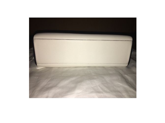 Christian Dior Handtasche aus Leder Schwarz Eggshell Aus weiß - Ansicht 2