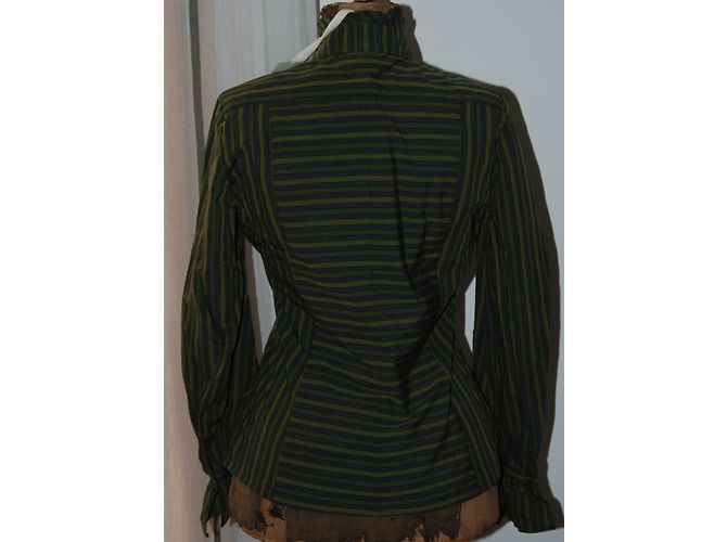 Blusa Kenzo de algodón verde oliva - vista 5