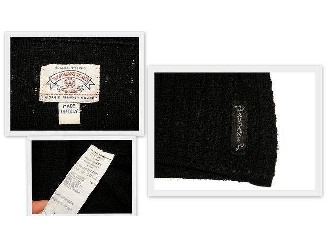 Armani Jeans Suéter de lana negro - vista 3