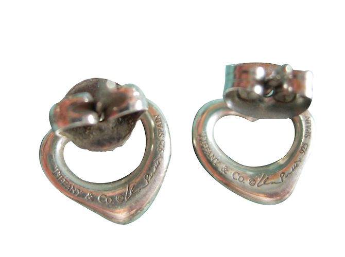 Orecchini Tiffany & Co Elsa Peretti Open Heart in argento - vista 2