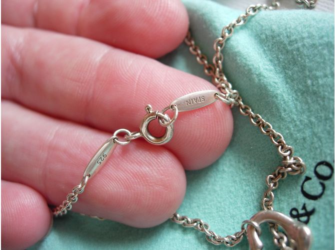 Collana Lasso Open Heart Elsa Peretti Tiffany & Co Argento - vista 5