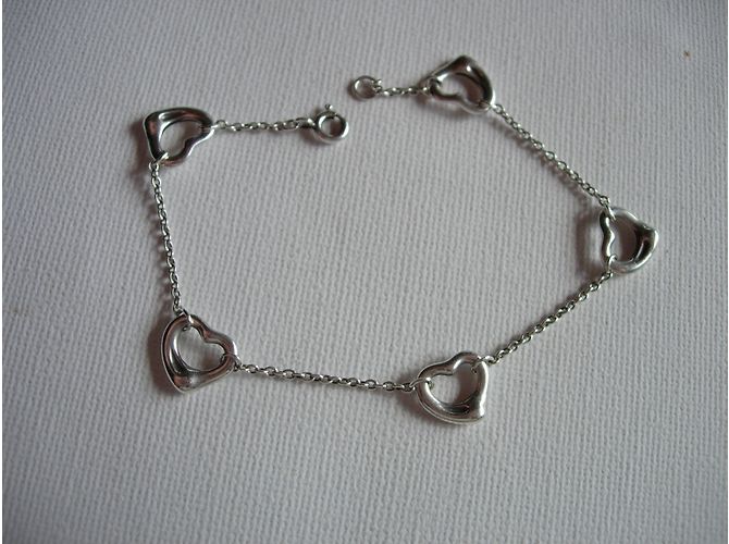 Tiffany & Co Elsa Peretti Open Heart Armband Silber - Ansicht 2