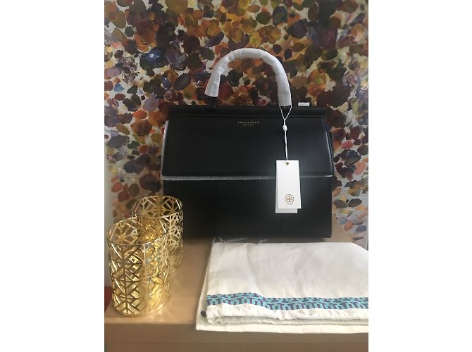 Borsa a mano Tory Burch in pelle nera Nero - vista 3
