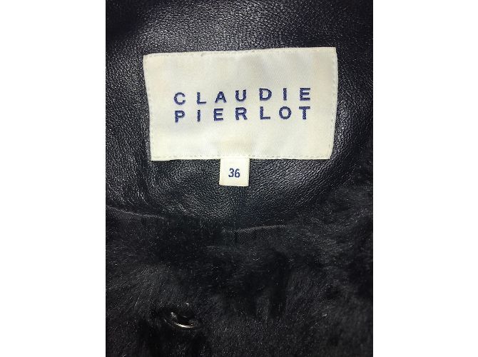 Abrigo de piel de conejo Claudie Pierlot Negro - vista 4