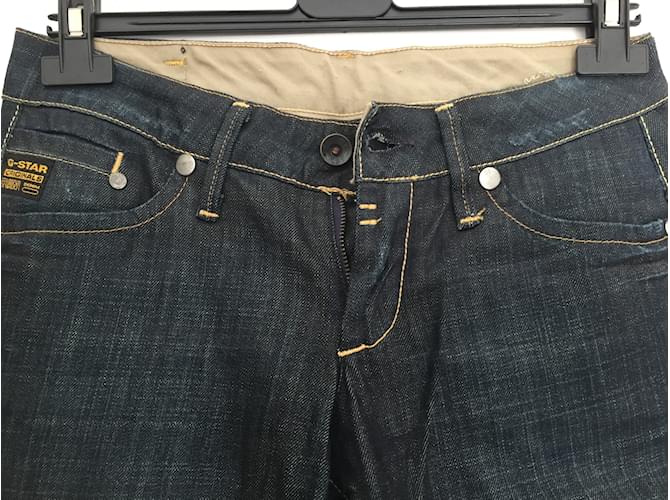 Autre Marque Jeans rectos G-Star azul oscuro de algodón - vista 3