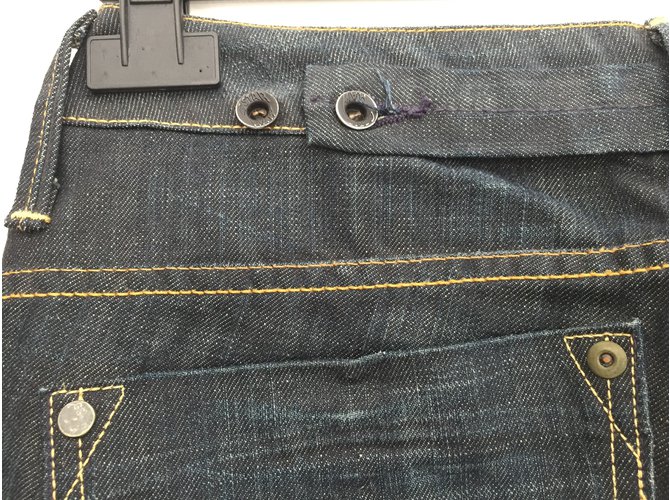 Autre Marque Jeans rectos G-Star azul oscuro de algodón - vista 6