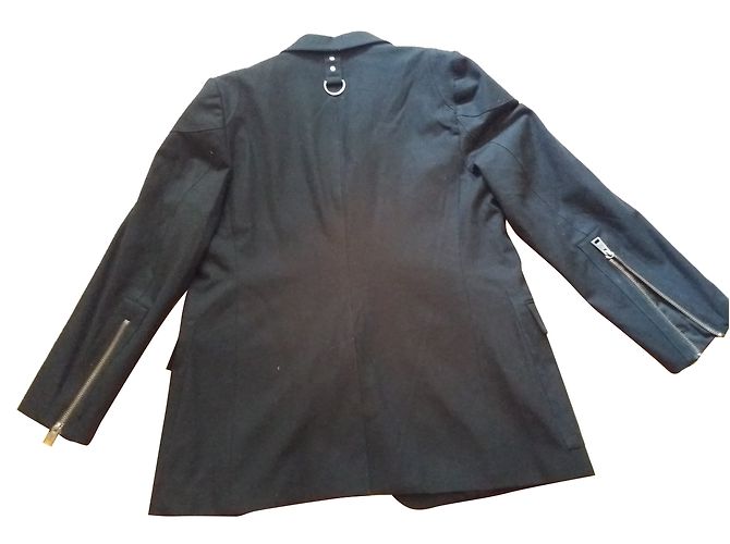 Giacca blazer Versace Lorenzo nera in cotone uomo Nero - vista 2