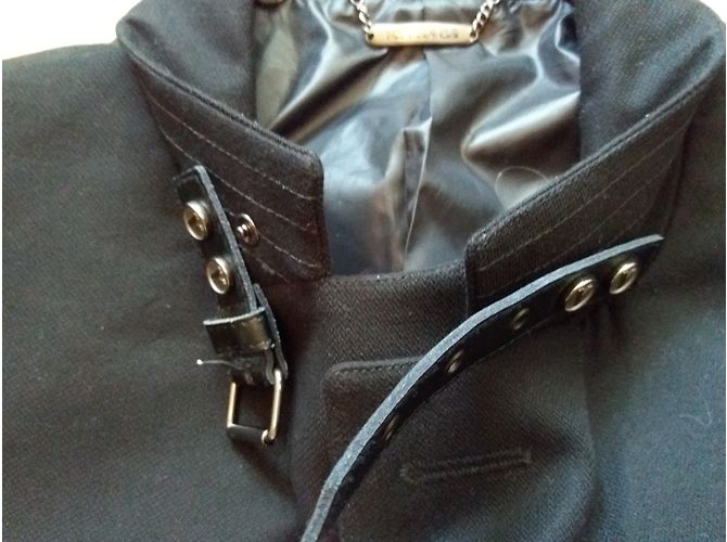 Giacca blazer Versace Lorenzo nera in cotone uomo Nero - vista 4