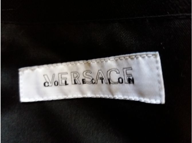 Giacca blazer Versace Lorenzo nera in cotone uomo Nero - vista 5