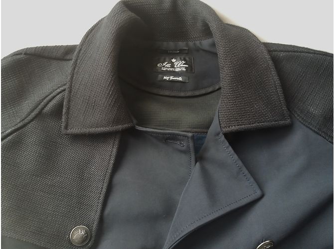 Abrigo Ikks negro bi-material Talla 38 - vista 5