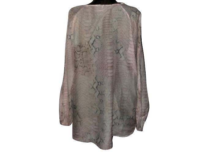 Blusa Gerard Darel Rosa con Estampado de Cocodrilo - vista 2